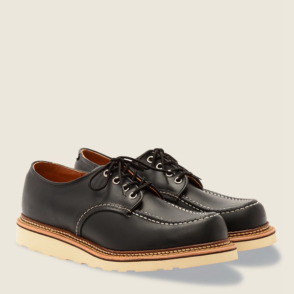 Red Wing Oxford Black - Mens Classic - Chrome Leather - 9873-QBREG